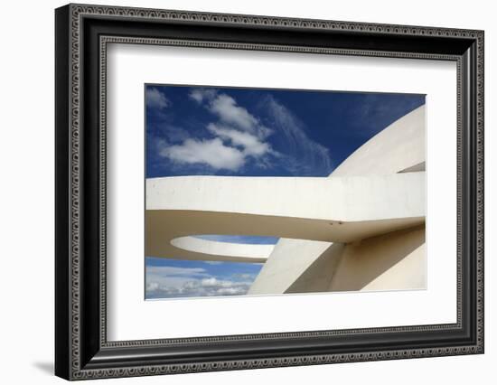 Museo Nacional (Nat'l Museum) Designed by Oscar Niemeyer, Brasilia, UNESCO Site, Brazil-Yadid Levy-Framed Photographic Print