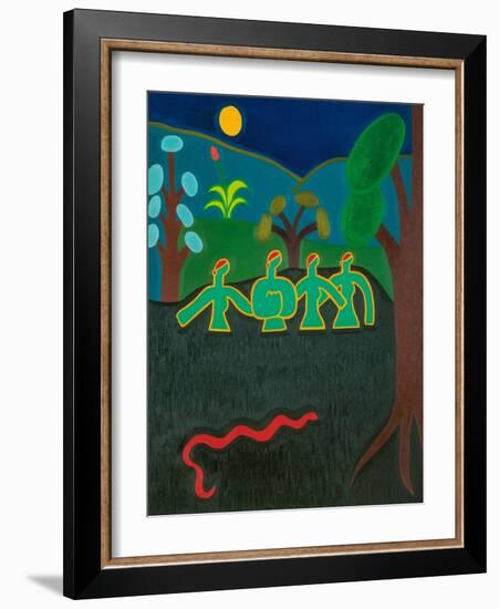 Muses in the river-Cristina Rodriguez-Framed Giclee Print