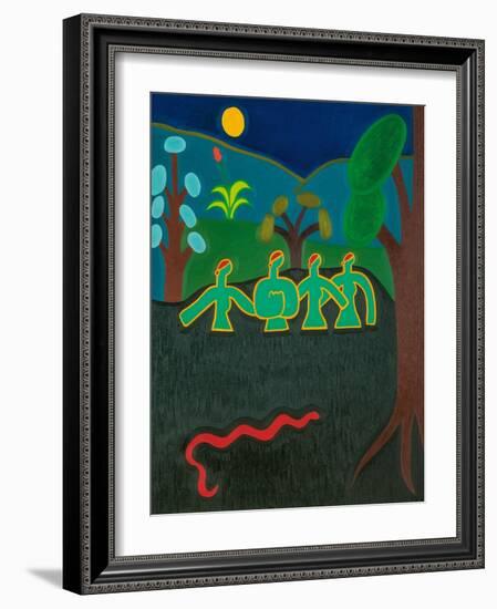 Muses in the river-Cristina Rodriguez-Framed Giclee Print