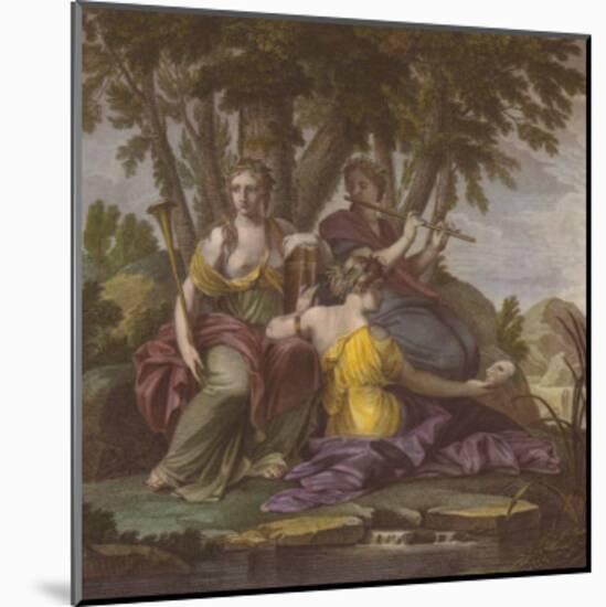 Muses V-Eustache Le Sueur-Mounted Art Print