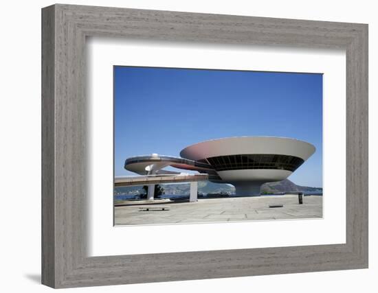 Museu do Arte Contemporanea (Museum of Contemporary Art), Niteroi, Rio de Janeiro, Brazil-Yadid Levy-Framed Photographic Print