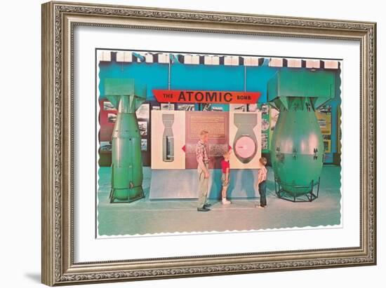 Museum Display of Atomic Bombs-null-Framed Art Print