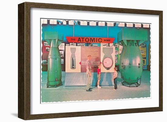 Museum Display of Atomic Bombs-null-Framed Art Print