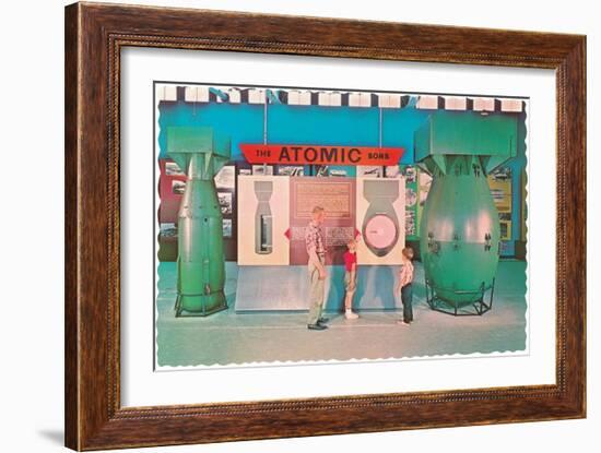 Museum Display of Atomic Bombs-null-Framed Art Print