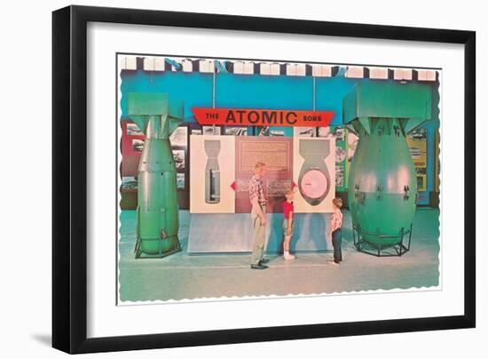 Museum Display of Atomic Bombs-null-Framed Art Print