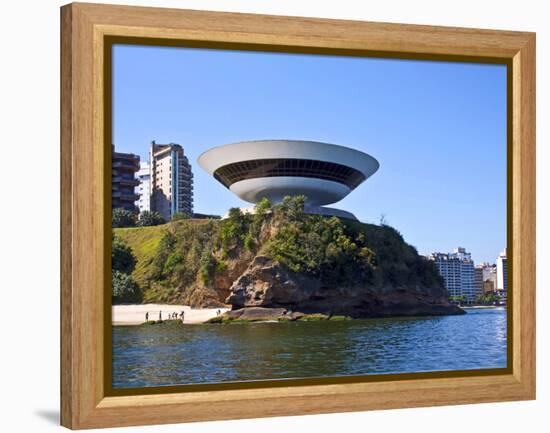 Museum of Contemporary Art, Rio De Janeiro, Brazil-Miva Stock-Framed Premier Image Canvas