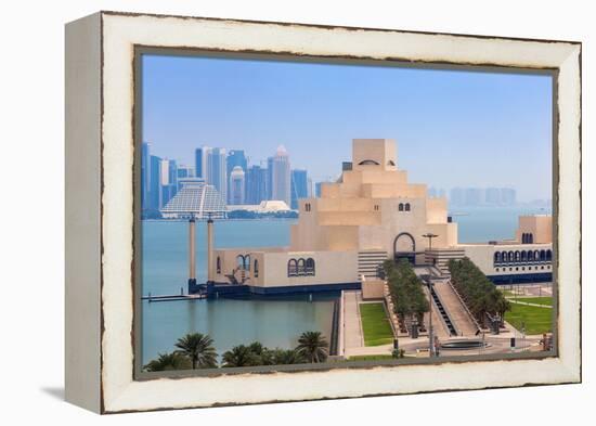 Museum of Islamic Art at Dawn, Doha, Qatar, Middle East-Jane Sweeney-Framed Premier Image Canvas