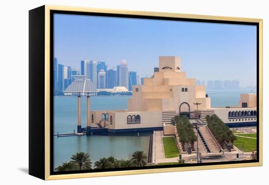 Museum of Islamic Art at Dawn, Doha, Qatar, Middle East-Jane Sweeney-Framed Premier Image Canvas