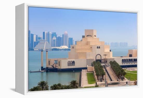 Museum of Islamic Art at Dawn, Doha, Qatar, Middle East-Jane Sweeney-Framed Premier Image Canvas