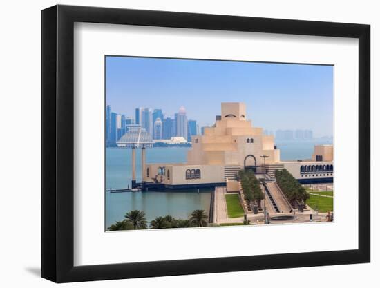 Museum of Islamic Art at Dawn, Doha, Qatar, Middle East-Jane Sweeney-Framed Photographic Print