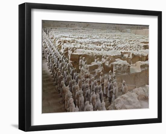 Museum of Qin Terra Cotta Warriors and Horses, Xian, Lintong County, Shaanxi Province, China-Adam Jones-Framed Photographic Print