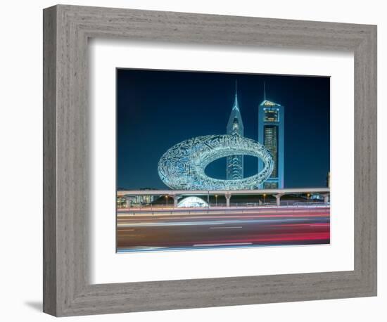 Museum of the Future, Sheikh Zayed Road, Downtown, Dubai, United Arab Emirates, Middle East-Ben Pipe-Framed Photographic Print