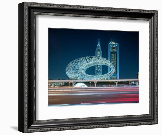 Museum of the Future, Sheikh Zayed Road, Downtown, Dubai, United Arab Emirates, Middle East-Ben Pipe-Framed Photographic Print