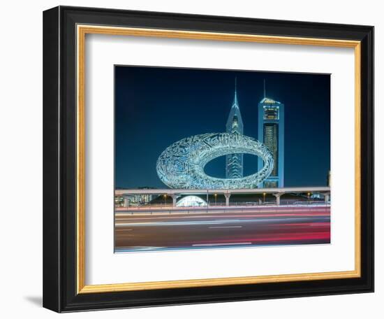 Museum of the Future, Sheikh Zayed Road, Downtown, Dubai, United Arab Emirates, Middle East-Ben Pipe-Framed Photographic Print