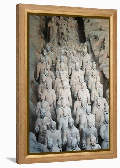 Museum of the Terracotta Warriors, Shaanxi Province, China-G & M Therin-Weise-Framed Premier Image Canvas