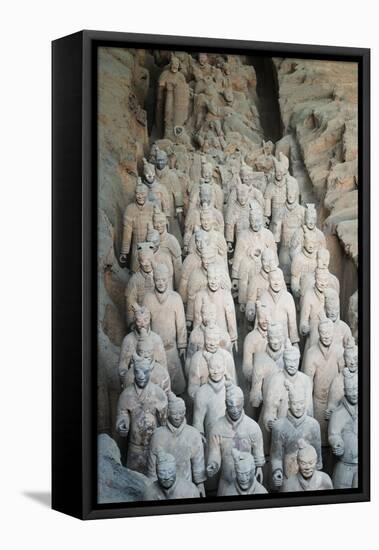 Museum of the Terracotta Warriors, Shaanxi Province, China-G & M Therin-Weise-Framed Premier Image Canvas