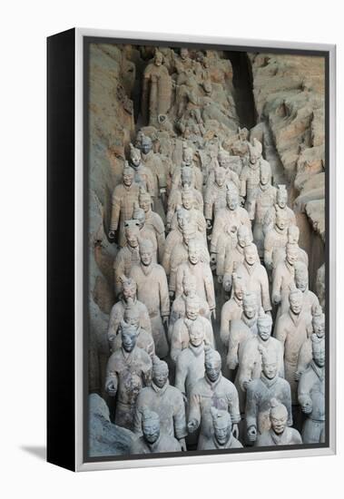 Museum of the Terracotta Warriors, Shaanxi Province, China-G & M Therin-Weise-Framed Premier Image Canvas