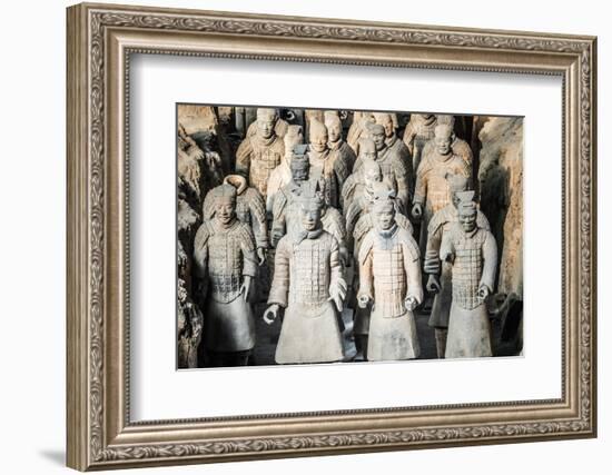 Museum of the Terracotta Warriors, Shaanxi Province, China-G & M Therin-Weise-Framed Photographic Print