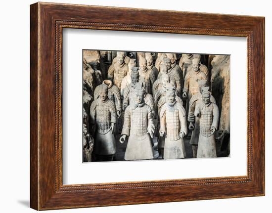 Museum of the Terracotta Warriors, Shaanxi Province, China-G & M Therin-Weise-Framed Photographic Print