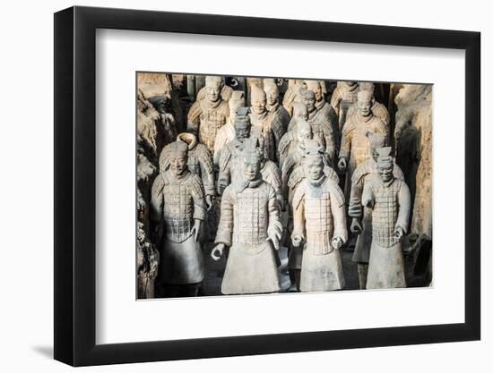 Museum of the Terracotta Warriors, Shaanxi Province, China-G & M Therin-Weise-Framed Photographic Print