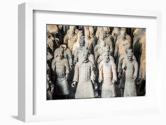 Museum of the Terracotta Warriors, Shaanxi Province, China-G & M Therin-Weise-Framed Photographic Print