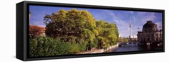 Museum on the Riverbank, Bode-Museum, Spree River, Museum Island, Berlin, Germany-null-Framed Premier Image Canvas