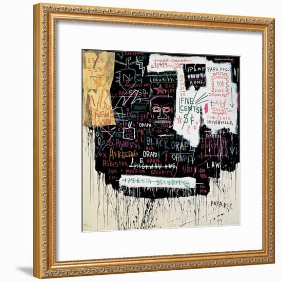 Museum Security (Broadway Meltdown), 1983-Jean-Michel Basquiat-Framed Giclee Print