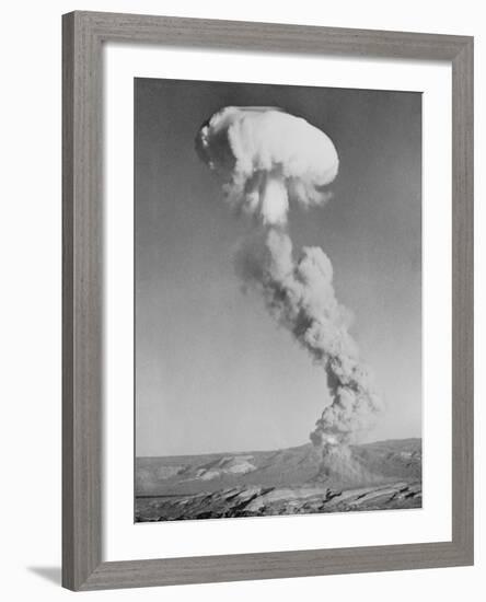 Mushroom Cloud Forming after Blast-null-Framed Photographic Print