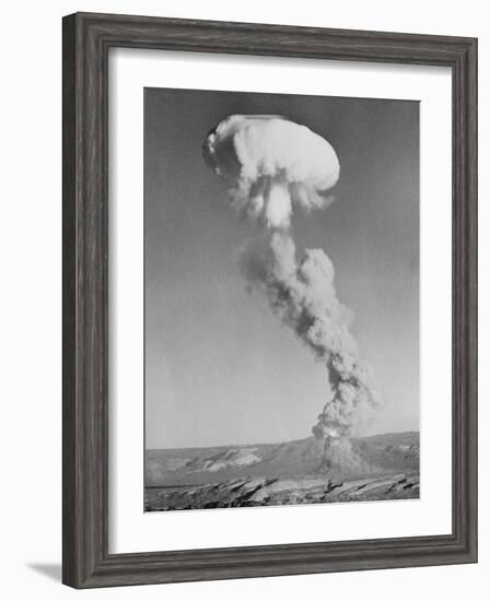 Mushroom Cloud Forming after Blast-null-Framed Photographic Print