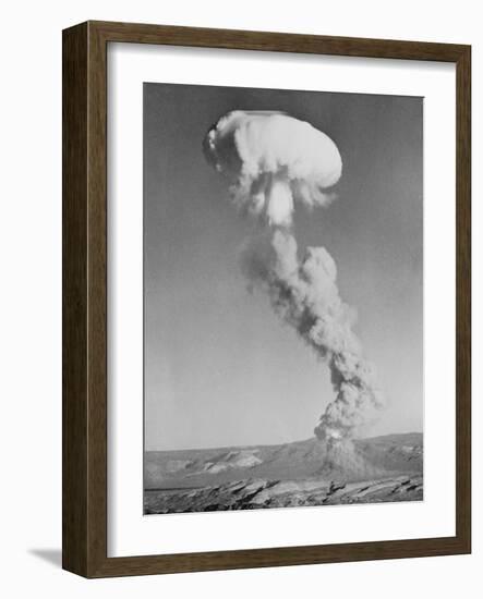 Mushroom Cloud Forming after Blast-null-Framed Photographic Print