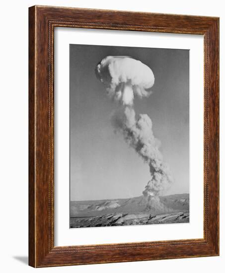 Mushroom Cloud Forming after Blast-null-Framed Photographic Print