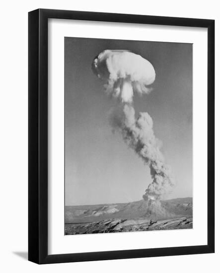 Mushroom Cloud Forming after Blast-null-Framed Photographic Print