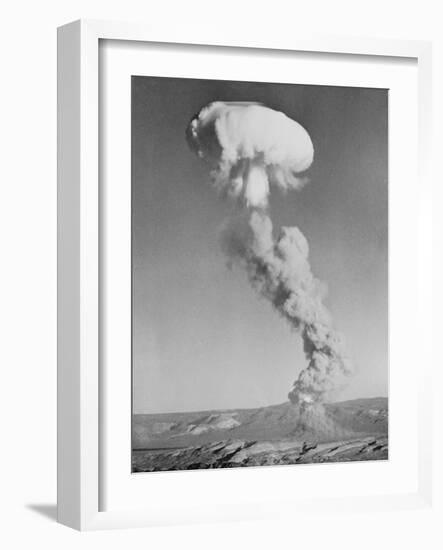 Mushroom Cloud Forming after Blast-null-Framed Photographic Print