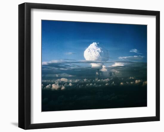 Mushroom Cloud from Nuclear Testing-null-Framed Photographic Print