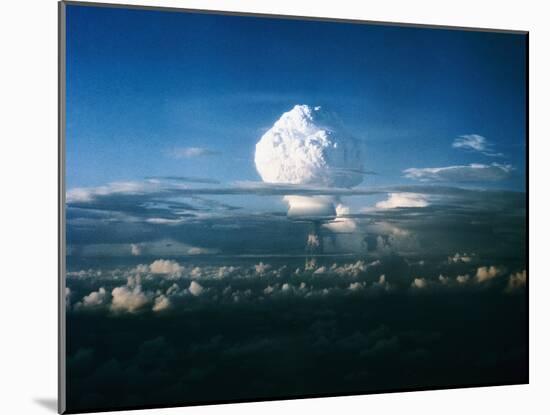 Mushroom Cloud from Nuclear Testing-null-Mounted Photographic Print