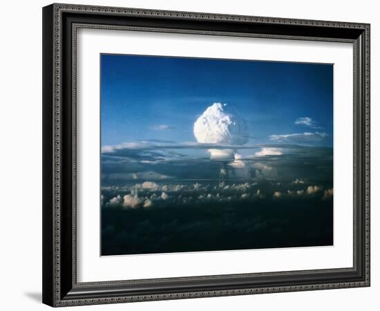 Mushroom Cloud from Nuclear Testing-null-Framed Photographic Print