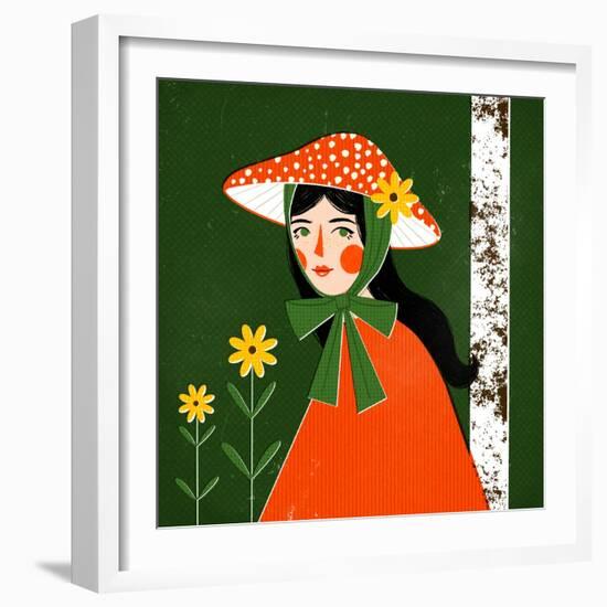 Mushroom Girl-Julia Leister-Framed Photographic Print