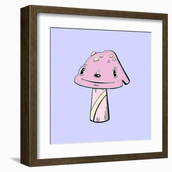 Mushroom Puppy-Danielle O'Malley-Framed Art Print