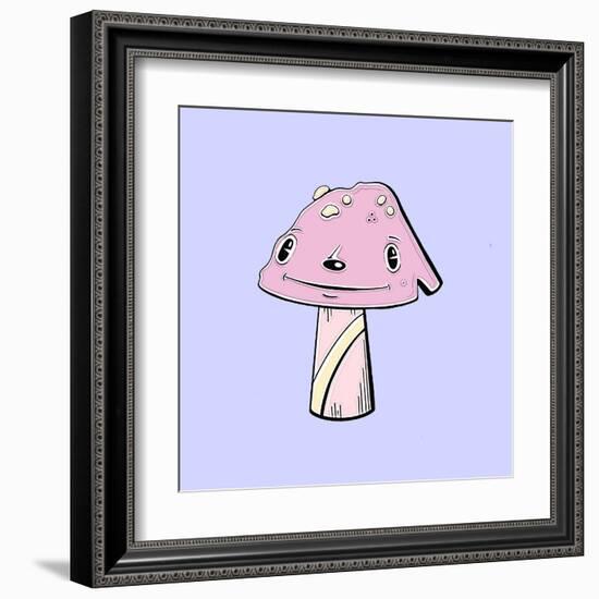 Mushroom Puppy-Danielle O'Malley-Framed Art Print