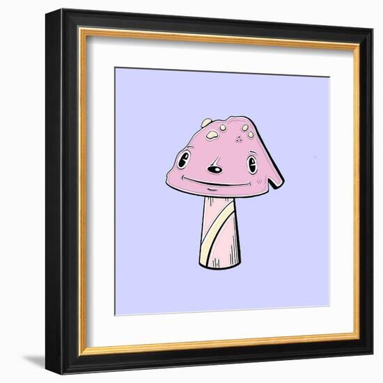 Mushroom Puppy-Danielle O'Malley-Framed Art Print