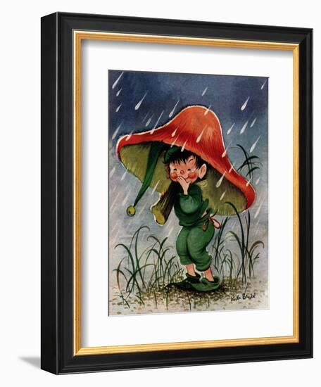 Mushroom Shelter - Jack & Jill-Ruth Bendel-Framed Giclee Print