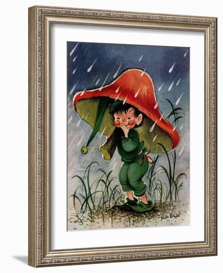 Mushroom Shelter - Jack & Jill-Ruth Bendel-Framed Giclee Print