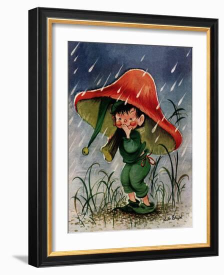 Mushroom Shelter - Jack & Jill-Ruth Bendel-Framed Giclee Print