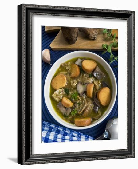 Mushroom Soup (Boletus Edulis), Italy, Europe-Nico Tondini-Framed Photographic Print