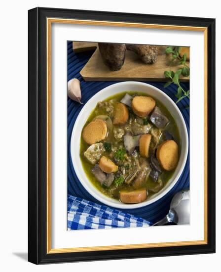 Mushroom Soup (Boletus Edulis), Italy, Europe-Nico Tondini-Framed Photographic Print