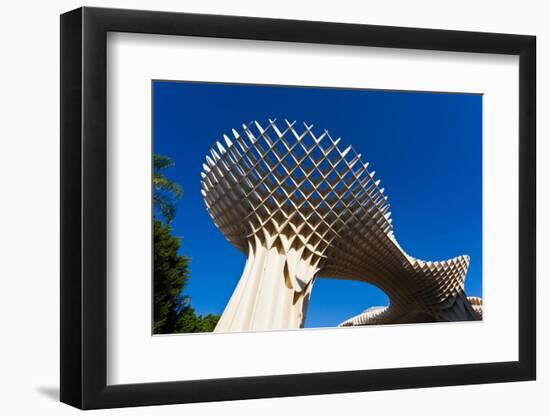 Mushroom structure, Metropol Parasol, Plaza De La Encarnacion, Seville, Andalusia, Spain-null-Framed Photographic Print