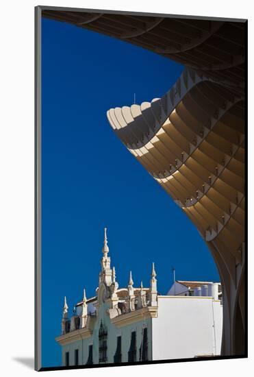 Mushroom structure, Metropol Parasol, Plaza De La Encarnacion, Seville, Andalusia, Spain-null-Mounted Photographic Print
