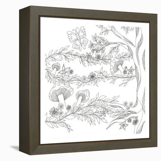 Mushroom Trees-Pam Varacek-Framed Stretched Canvas