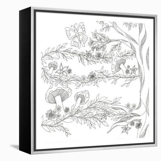 Mushroom Trees-Pam Varacek-Framed Stretched Canvas