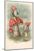 Mushroom with Gnomes-null-Mounted Giclee Print